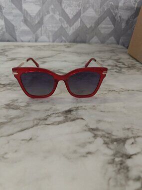 PRIVÉ REVAUX Rx’able Polarized Sunglasses, To Collins, Red, Cat Eye, 52-20-142